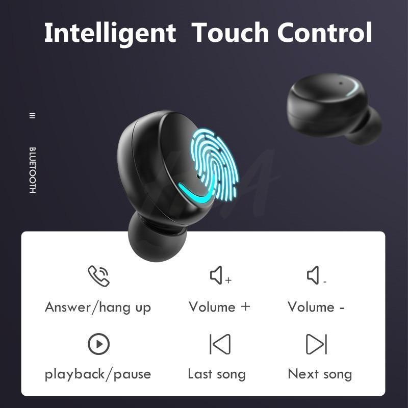 Bluetooth V5.0 Earphones Wireless Headphones With Microphone Sports Waterproof Headsets 2200mAh Charging Box For Android - SJB-DIAMOND ELITES