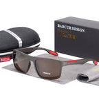 BARCURTR90 Ultralight Polarized Sunglasses for Men Vintage Square Eyewear with UV400 Protection for Summer Stevvex