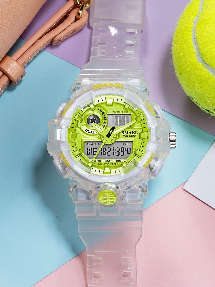 Sport Digital Watch for Men and Woman With Luminous Dual Time Waterproof 5 Bar Modern Men's Military Wristwatch WIth Night Mode - SJB-DIAMOND ELITES