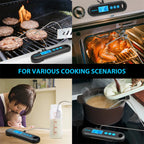 INKBIRD Digital Meat Thermometer With 2 External Probes IHT-2PB Backlight Display 2 Sec Instant Readout Bluetooth Rechargeable Lootquake LLC
