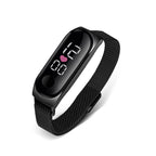 STEVVEX Men's Business Electronic Watch Simple Luxury Steel Belt Folding Buckle Sports Digital Watch For Men and woman - SJB-DIAMOND ELITES