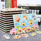 New Hand Grab Board Wooden Puzzle Toys for Children Cartoon Animal Fruit  Kids Baby Early Educational Learning Toy - SJB-DIAMOND ELITES