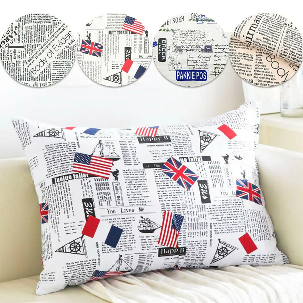 Newspaper Printed Fabric Quilting Cloth Cotton Linen For DIY Sewing Tablecloth Cushion Placemat Storage Bag Handicraft Materials Lootquake LLC