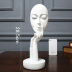 3D Face Mask Abstract Sculpture, Home Decoration Statue, Table Decorations Accessories, Art Figurine, Living Room Decor Lootquake LLC