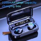 STEVVEX TWS Bluetooth 5.0 Earphones 2200mAh Charging Box Wireless Headphone 9D Stereo Sports Waterproof Earbuds Headsets With Microphone - SJB-DIAMOND ELITES