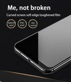 3pcs Full Cover Protective Glass On For Iphone 11 12 13 Pro Max Tempered Glass Film Iphone X Xr Xs Screen Protector Curved Edge Anti Scratch Bubble Free Smooth Tempered Glass Screen Protector