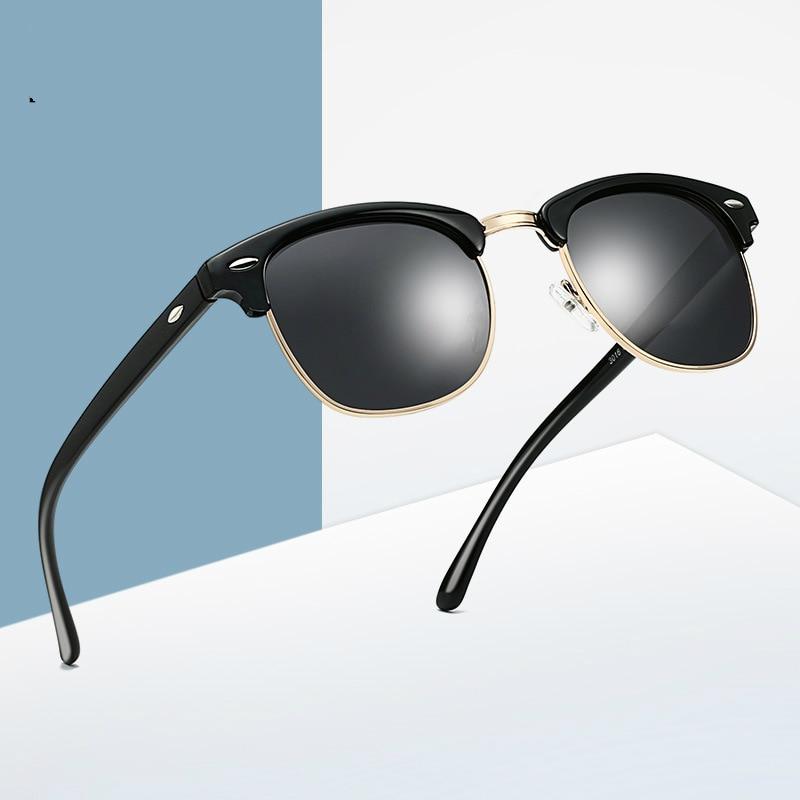 Polarized Sunglasses Men Women  Brand Design Eye Sun Glasses Women Semi Rimless Classic Men Sunglasses Oculos De Sol UV400 - SJB-DIAMOND ELITES