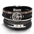 High Quality Handmade Elegant Fashion Luxury Modern New Amazing Charm Pearl Life of tree Leather Bracelets For Women - SJB-DIAMOND ELITES