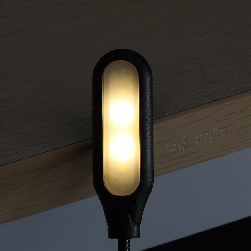 STEVVEX Book Light USB Rechargeable Flexible LED Clip Reading Night Light In 3 Brightness Modes Table Lamp Desk Bedside Lantern for Reading in Bed, Travel, Music Stand - SJB-DIAMOND ELITES