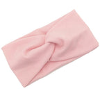 Baby Solid Cross Knitted Headband For Girls Women Kids Twisted Elastic Hairband Turban