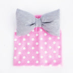 Modern Luxury Toddler Kids Children's Hat Cap With Dots Baby Cotton Colorful Big Large Bow And Scarf fork Kids