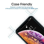 3PCS New Tempered Glass Screen Protectors For iPhone 12 12 Max/12 Pro Front film iPhone X 6/6s 7 8 11 Pro Max Screen Protector Tempered Glass Film Screen Protector For iPhone Stevvex