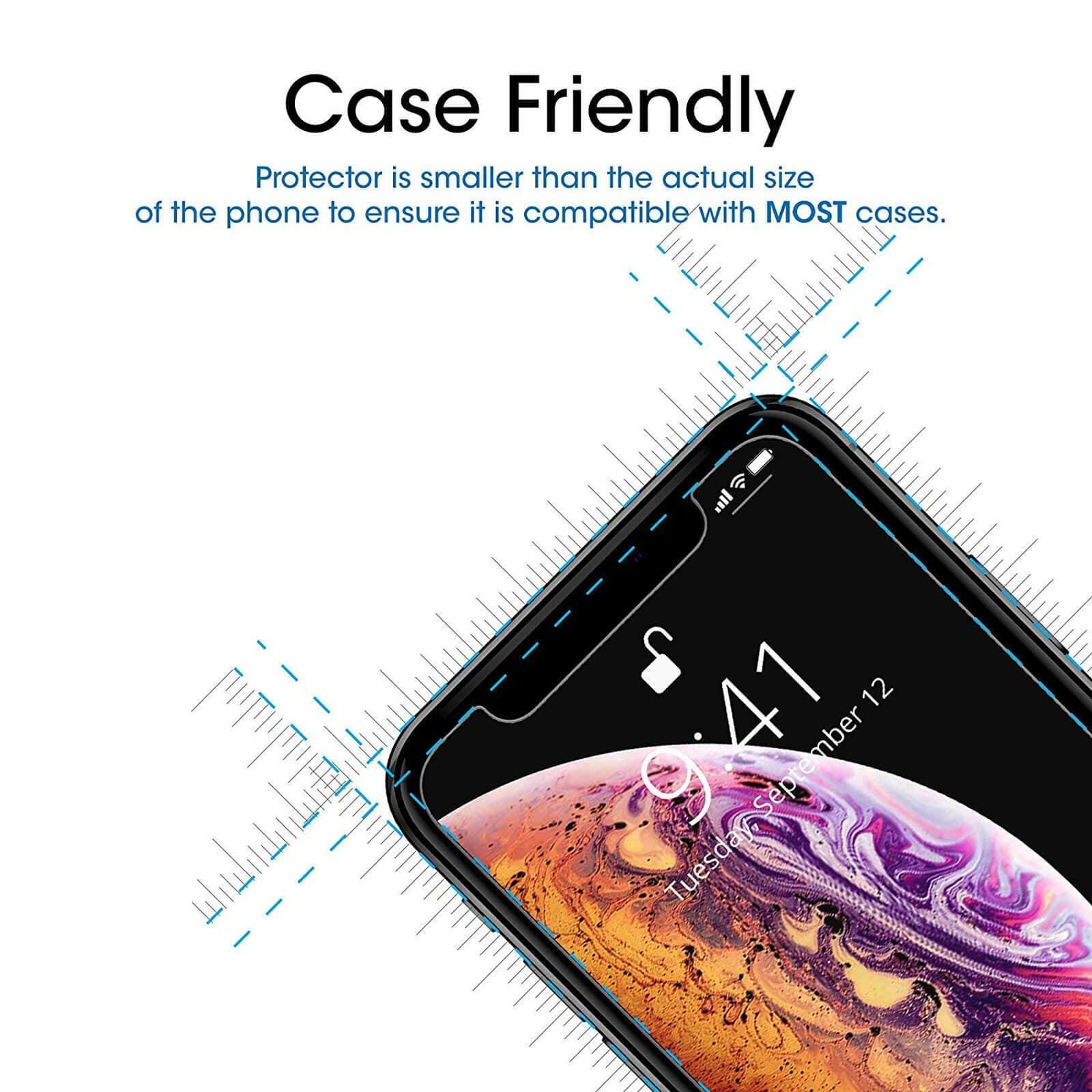 3PCS New Tempered Glass Screen Protectors For iPhone 12 12 Max/12 Pro Front film iPhone X 6/6s 7 8 11 Pro Max Screen Protector Tempered Glass Film Screen Protector For iPhone Stevvex