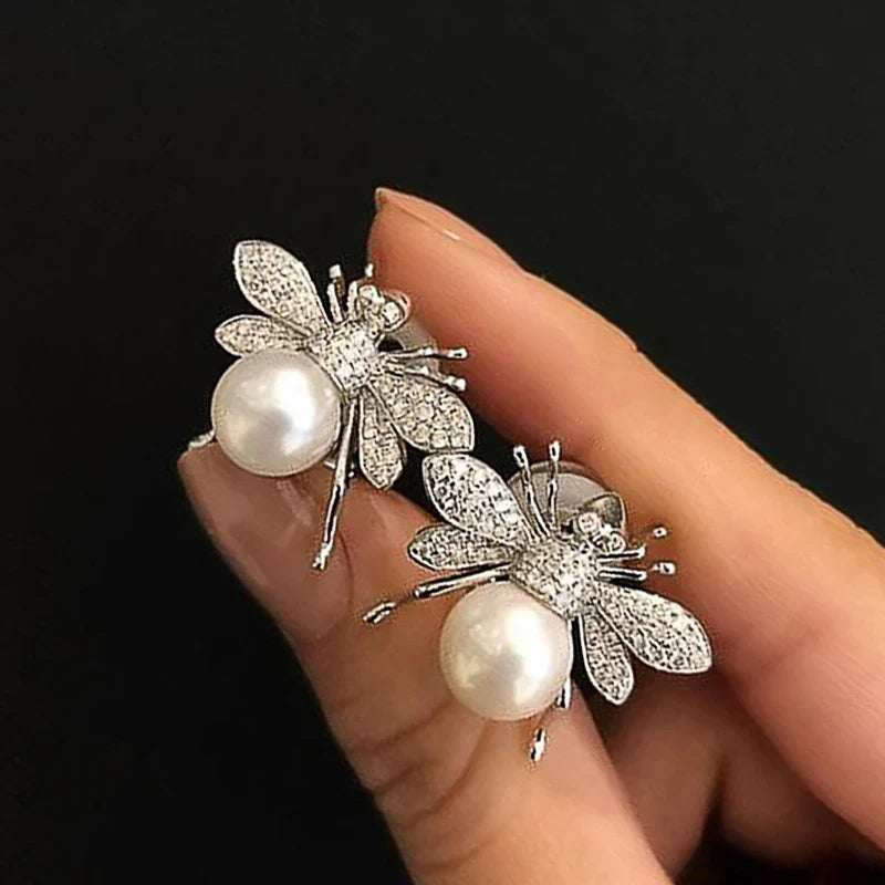 Huitan Delicate Bee Earrings Women for Wedding Engagement Good Quality Ear Accessories Dance Party Funny Earrings Trendy Jewelry Lootquake LLC