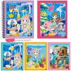 Early Education Montessori Painting Drawing Board For Kids Toys Coloring Book Doodle & Magic Pen Magic Water Drawing Book - SJB-DIAMOND ELITES
