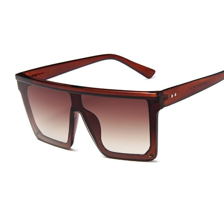 Retro Modern Elegant Square Sunglasses for Women and Lady With Big Frame Fashion Girls Sunglasses In Vintage Style With UV400 Protection - SJB-DIAMOND ELITES