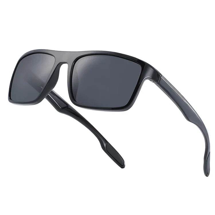 BARCURTR90 Ultralight Polarized Sunglasses for Men Vintage Square Eyewear with UV400 Protection for Summer Stevvex
