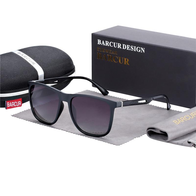Square High Quality Titanium  Sunglasses for Men Polarized Sunglasses With Mirror Gradient Glasses Titanium  TR90 Frame Oculos De Sol gafas and UV400 Protection - SJB-DIAMOND ELITES