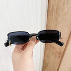 Popular Fashion Small Rectangle Women Luxury Sunglasses Brand Designer Vintage Punk Men Sunglasses Style With Shades UV400 Protection Stevvex