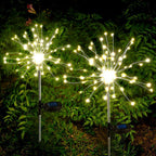 Modern Garden Luxury LED Solar Waterproof Lamp In Shape Of Tree Fireworks With Copper Wires - SJB-DIAMOND ELITES