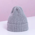 Winter Warm Baby Hat Fur Pompom Knitted Baby Hat Cap Infant Toddler Kids Hat Beanie In Modern Designer Style