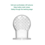 Modern Rotary Seal Non Slip Home Safe Baby Fruit Feeder Pacifier Fresh Food Bite Bag Soft Silicone Teething Toy For baby and Kids