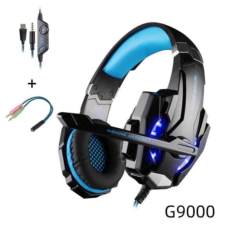 Modern Luxury Gaming STEVVEX Headset over-ear Game Earphones Wired gaming headset microphone Deep bass stereo headphones for PC and GAming - SJB-DIAMOND ELITES