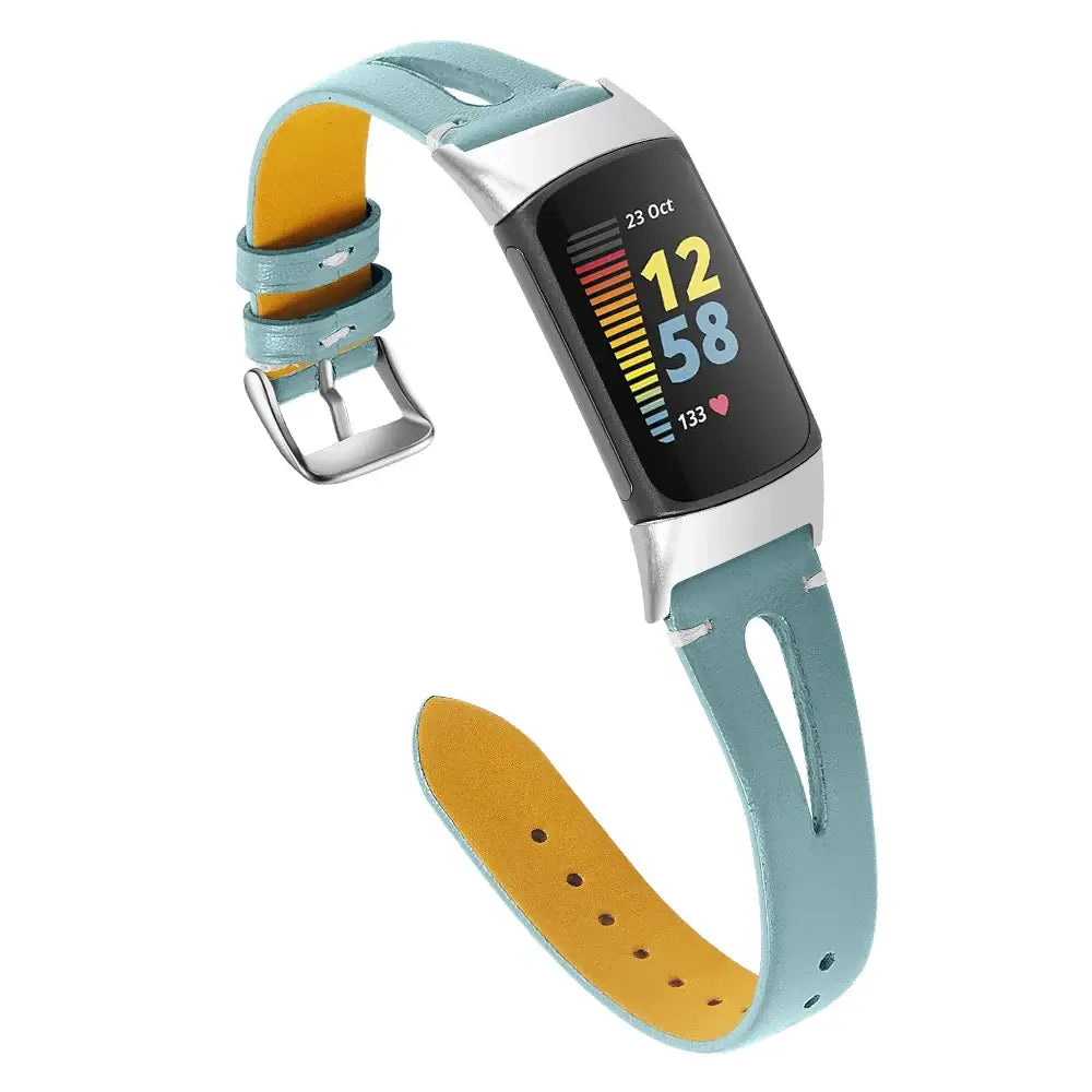 Fitbit Charge 5 6 Leather Band - Stylish Durable Accessory - SJB-DIAMOND ELITES