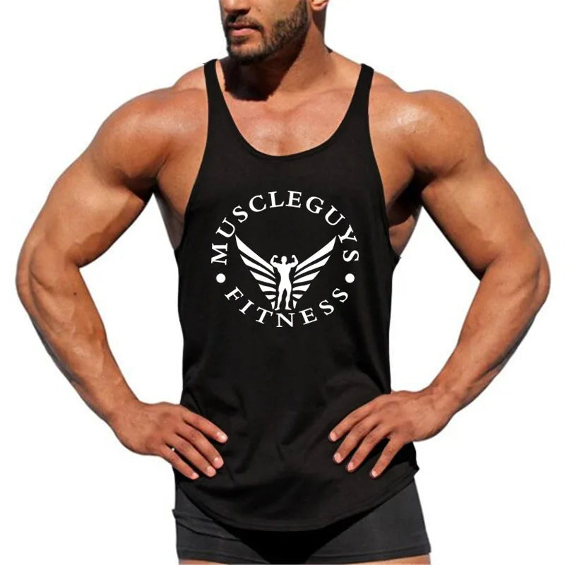 FlexFit Men's Muscle Gym Tank - Sleeveless Sportswear THRIXINE