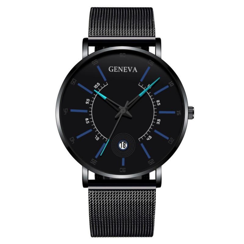 Men Watches Luxury Fashion Mens Business Watch Ultra Thin Stainless Steel Mesh Belt Quartz Wrist Watch For Men's and Boys - SJB-DIAMOND ELITES