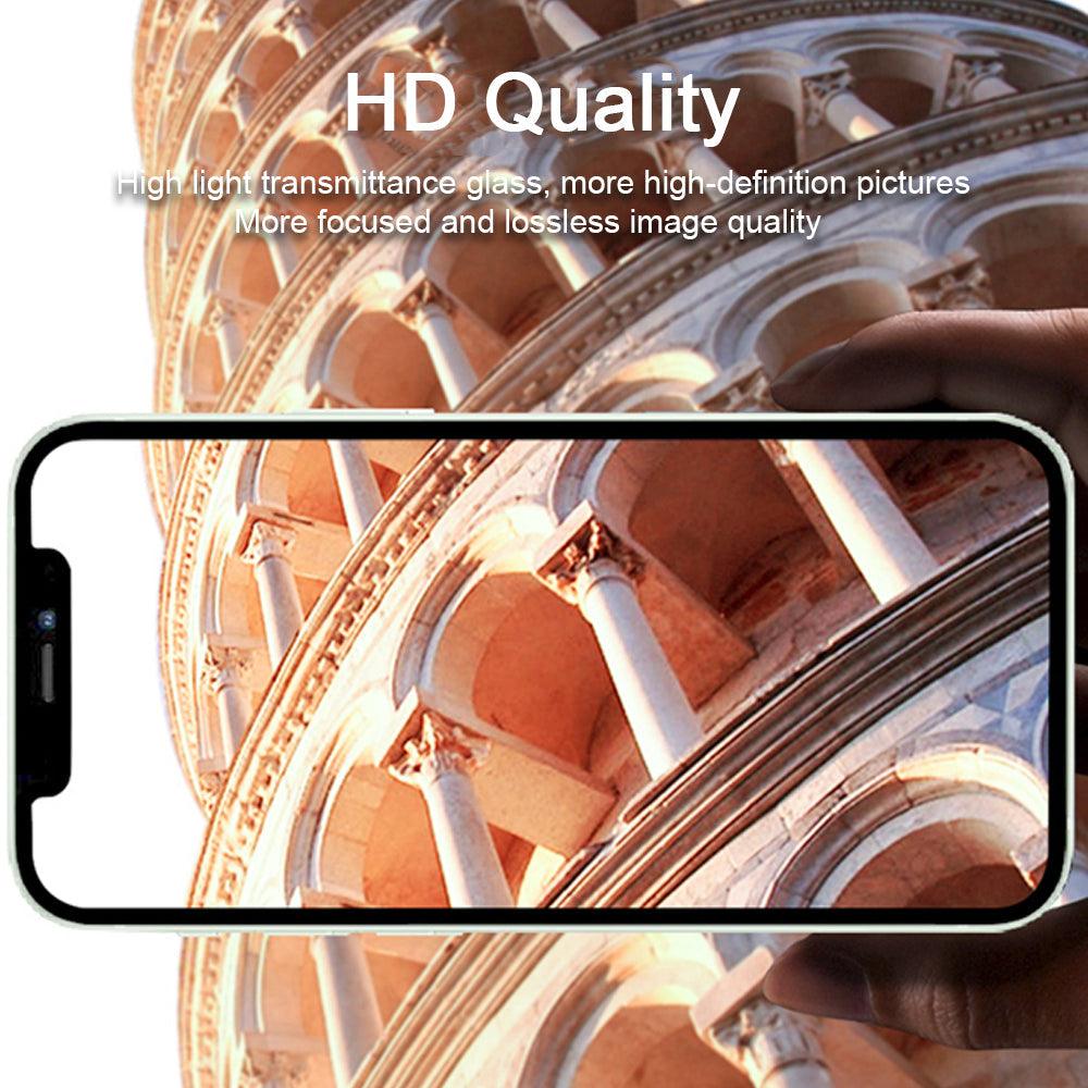 2023 New Diamond Bling Metal Ring Glass Protective Cap For iPhone 14 13 12 11 Pro Max Mini Camera Lens Circle Protector Paste Tempered Glass Camera Cover Camera Lens Protector Stevvex