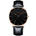 Minimalist Men's Fashion Ultra Thin Watch Simple Men Business Stainless Steel Mesh Belt Quartz Watch Relogio Masculino - SJB-DIAMOND ELITES