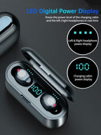 Wireless Headphones Bluetooth 5.0 Earphone TWS HIFI Mini In-ear Sports Running Headset Support iOS/Android Phones HD Call - SJB-DIAMOND ELITES