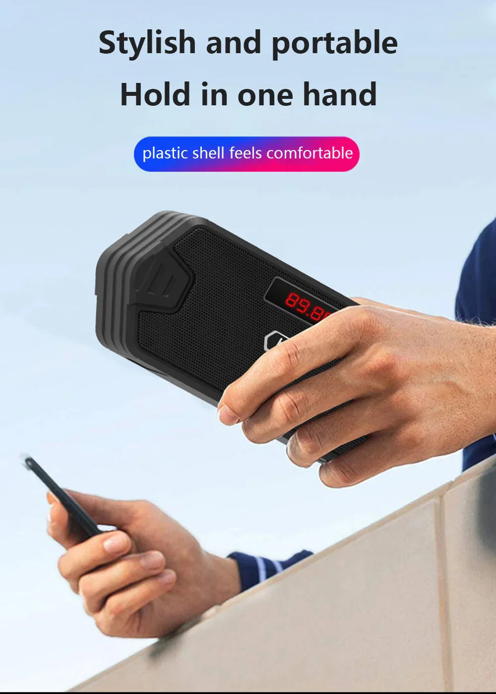 Portable Wireless Speaker Bluetooth-compatible Outdoor USB Speakers With FM Radio Receiver AUX TF MP3 Loudspeaker For Phone PC Lootquake LLC
