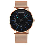 Men Watches Luxury Fashion Mens Business Watch Ultra Thin Stainless Steel Mesh Belt Quartz Wrist Watch For Men's and Boys - SJB-DIAMOND ELITES