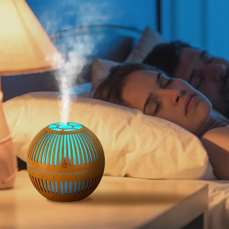 Mini USB Aroma Essential Oil Diffuser Ultrasonic Air Humidifier Mist Maker Aroma  7 Color LED Light Home Office Stevvex