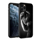 Black Big Eye Cat Cover Phone Case For iPhone 14 13 12 11 Pro Max Mini XS Max X XR Silicone Black Anti-Fingerprint Anti-Fall Clear Soft Anti-Yellow Cover Silicone Case