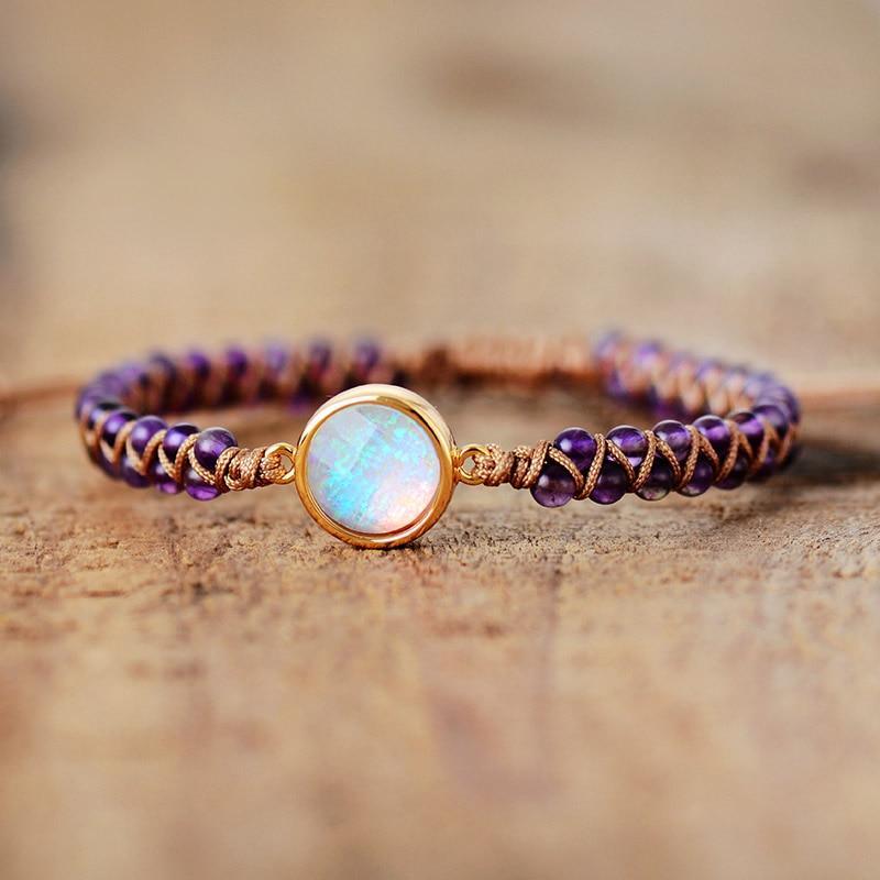 Handmade Luxury Wax  Elegant Bracelet With Stone In Modern Colorful Design For Woman and Ladies - SJB-DIAMOND ELITES