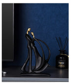 Abstract Sculpture Human Figurines Modern Home Decoration Resin Character Statue Living Room Office Bookshelf Decor Accessories