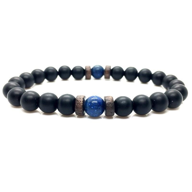 Lava Stone Men Wrist  Bracelet Natural Moonstone Bead Tibetan  Chakra Diffuser Bracelets For Men Jewelry Cool Gifts - SJB-DIAMOND ELITES