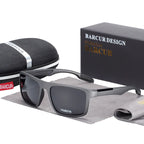 BARCURTR90 Ultralight Polarized Sunglasses for Men Vintage Square Eyewear with UV400 Protection for Summer Stevvex