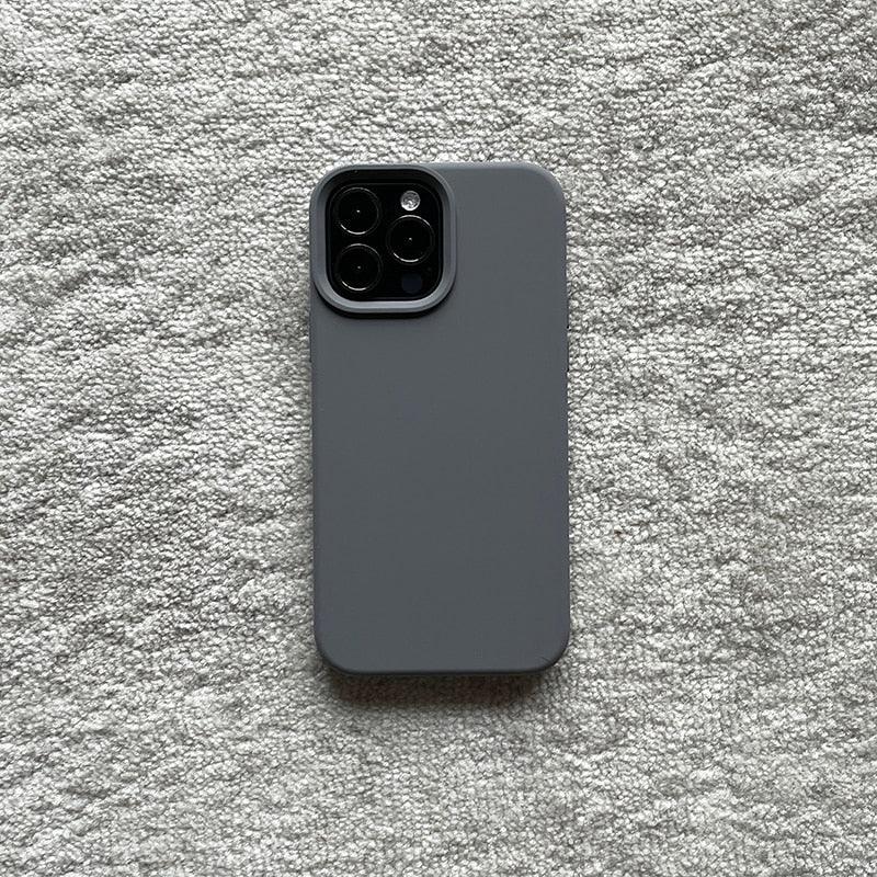 Classic Candy Color Silicone Case For iphone 13 12 Mini 14 13 Pro Max Camera Lens Protective Bumper Cover For iPhone 14 12 Pro Soft Flexible Silicone Slim Fit Case For Iphone Stevvex