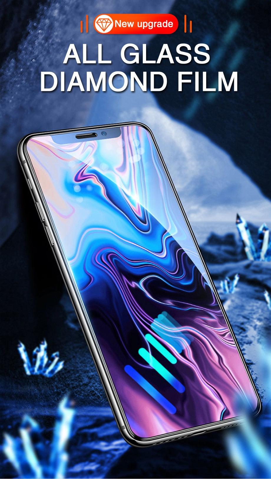 60D Full Cover Protective Glass On For iPhone 12 11 13 14 Pro Max XR Screen Protector For iPhone 11 12 13 14 Tempered Glass film Stevvex
