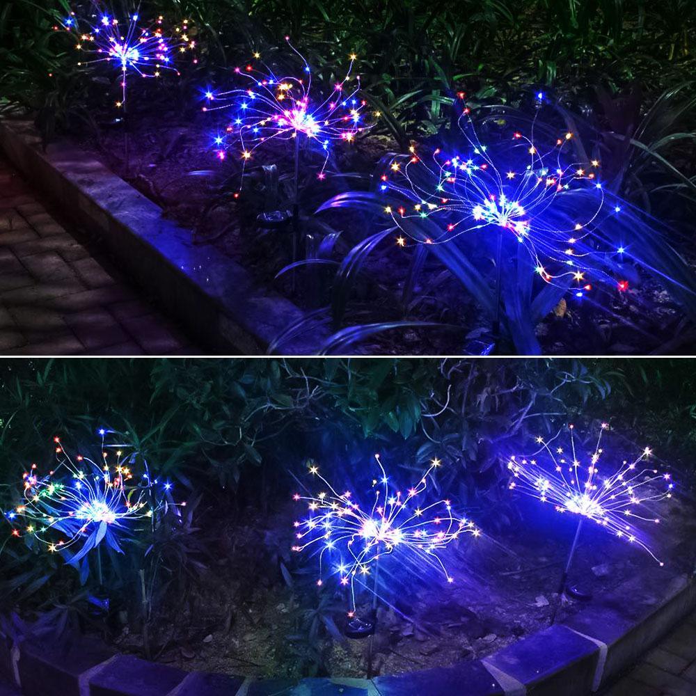 Modern Garden Luxury LED Solar Waterproof Lamp In Shape Of Tree Fireworks With Copper Wires - SJB-DIAMOND ELITES
