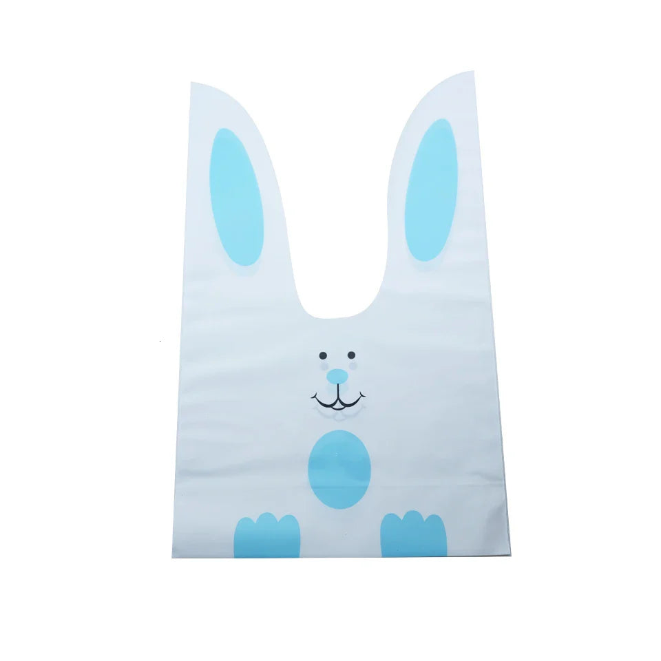 Hot Sale 20 / Batch Cute Rabbit Carrot Ear Biscuit Bag Candy Biscuit Gift Bag Snack Baking Packaging Supplies Easter Decoration Lootquake LLC