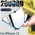 20000D Curved Full Cover Glass On For iPhone 12 Mini 11 12 Pro X XR XS Max SE 6 6S 7 8 Plus Tempered Glass Film Screen Protector Tempered Glass Protective Film HD Clear Screen Glass For iPhone Stevvex