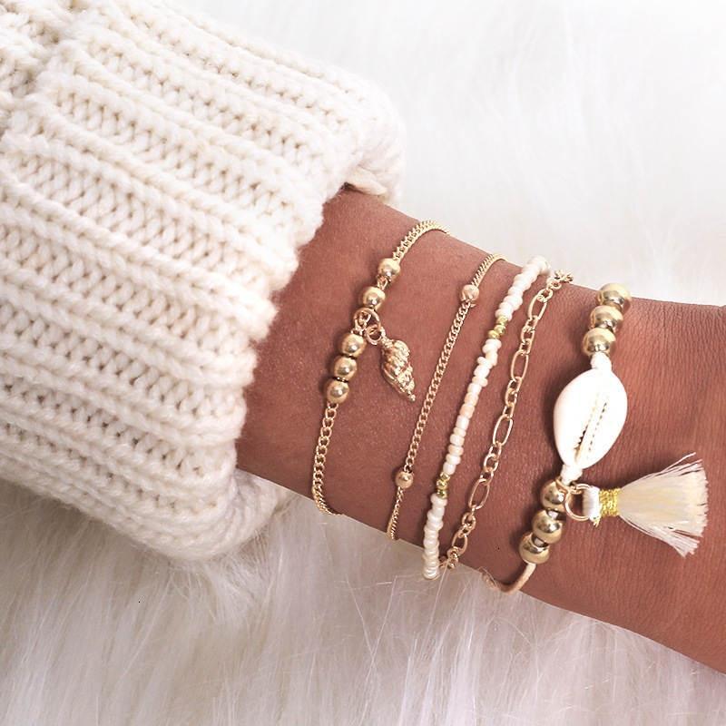 Boho Rose Map Bracelets & Bangles for Women Bohemian Round  Charm Bracelet Set Fashion Multilayer Accessories Luxury Jewelry - SJB-DIAMOND ELITES
