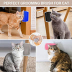 Massager for Cats Pet Products Pets Goods Brush Remove Hair Comb Grooming Table Dogs Care Accessories Things Strip  Soft Cat Massage Brushes Wall Mounted Scraper for Kitten Stevvex