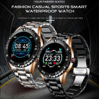 New Smart Watch For Men  With IP67 Waterproof Protecion and Heart Rate Fitness Tracker Pedometer For Android and IOS sistems Steel Band Sports Men Smart Watch - SJB-DIAMOND ELITES