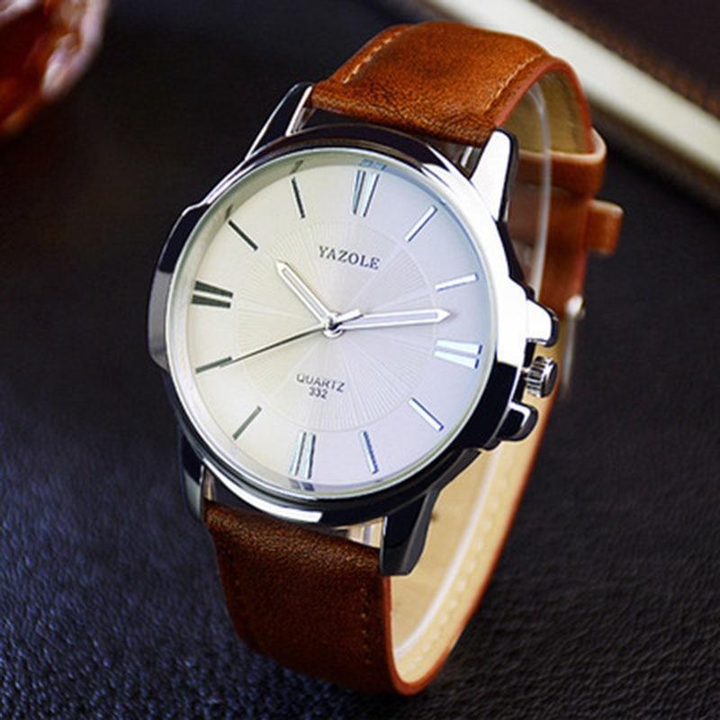 New Classic Men Watch Waterproof  Leather Belt  Luxury Business Style Excellent Design Perfect Gift - SJB-DIAMOND ELITES
